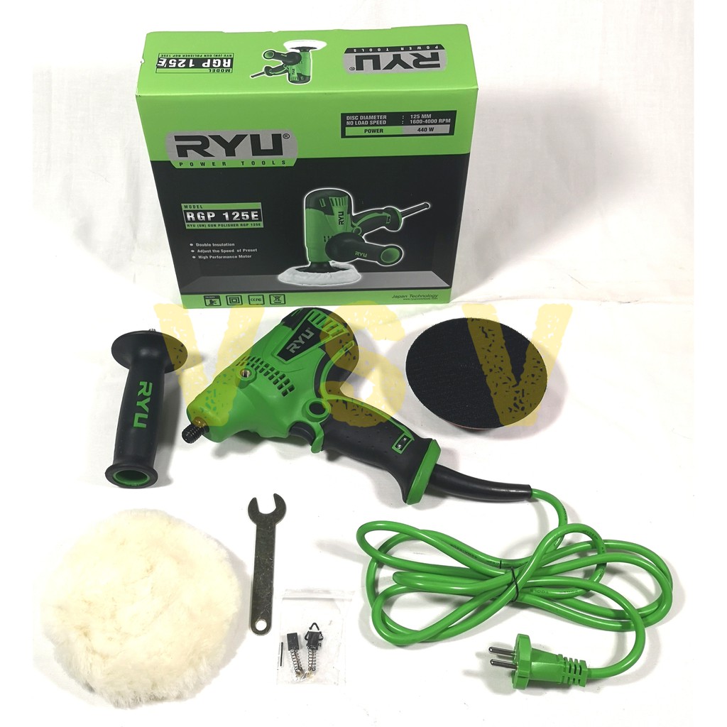 RYU Gun polisher RGP125E / polisher 5&quot; / mesin poles