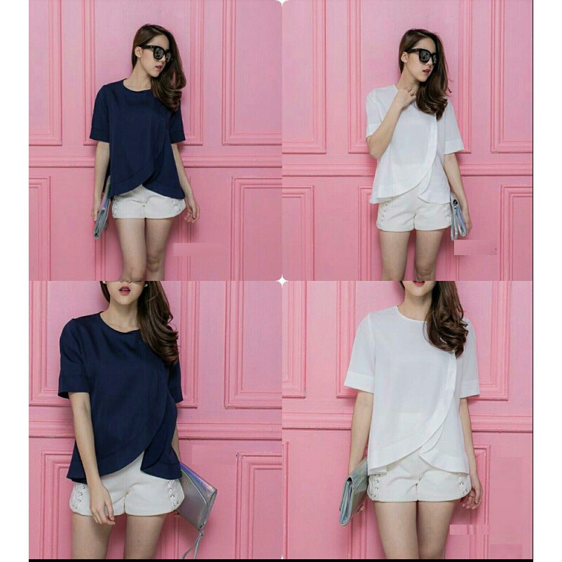 Q- BLOUSE HANNY/ ATASAN WANITA CASUAL/ TERBARU