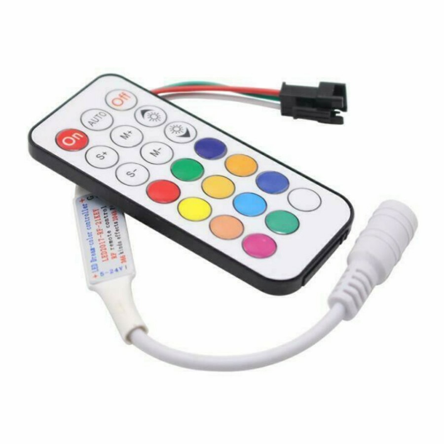 Remote Rf 21 pin untuk Flexible RGB gerak ws 1903