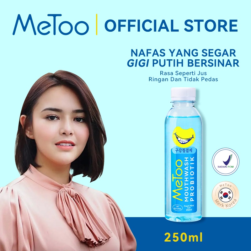 MeToo Mouthwash Fresh Mint 250ml/ Obat Kumur Probiotik / Nafas segar / Pemutih gigi