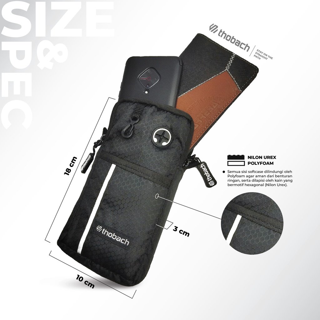 THOBACH - TAS SELEMPANG MINI POUCH SOFTCASE TRAVEL POUCH HP