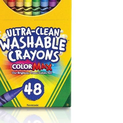 

☉ Crayola Ultra Clean Washable Crayon - 48 Color ❀