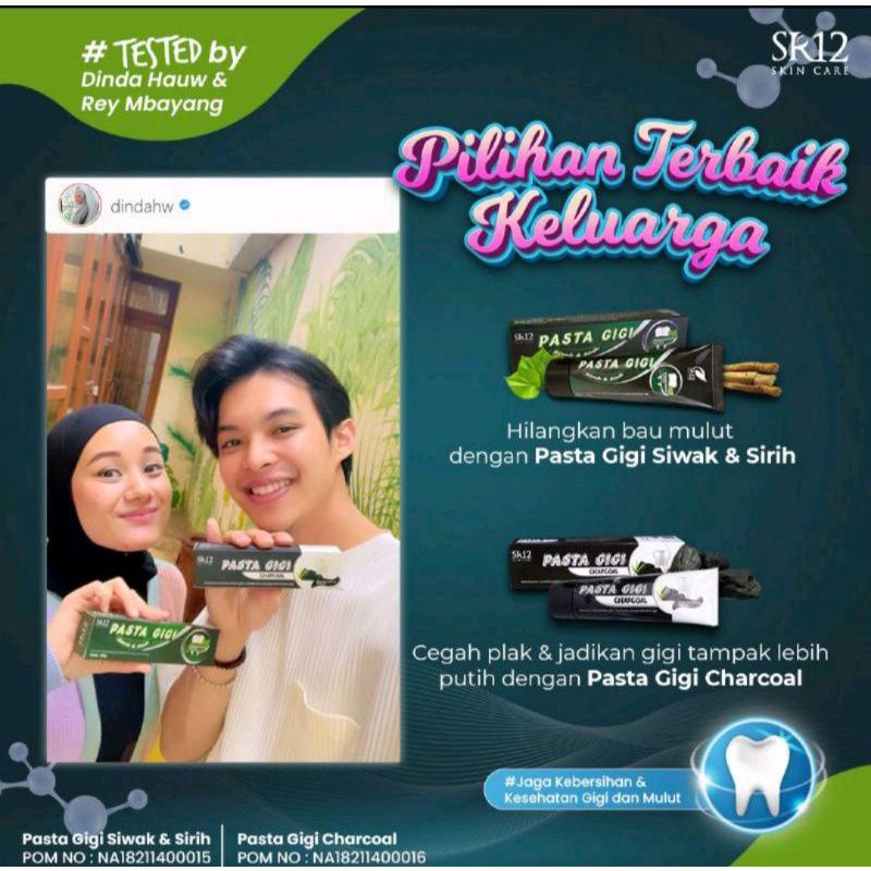PASTA GIGI CHARCOAL SR12/PASTA GIGI PEMUTIH HERBAL/PASTA GIGI SR12