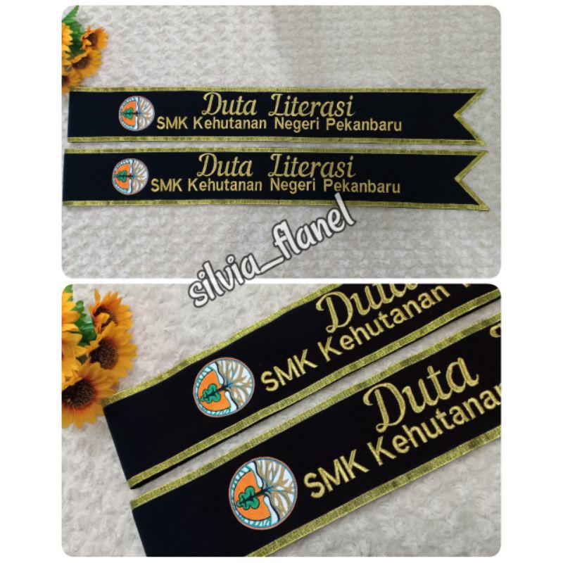 SELEMPANG BORDIR TULISAN DOUBLE