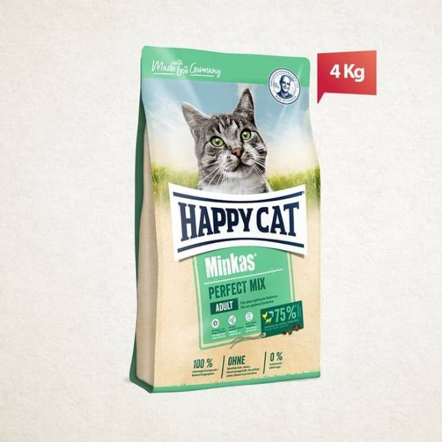 Happy Cat Minkas Perfect Mix 4kg Cat Food Dry Adult Shopee