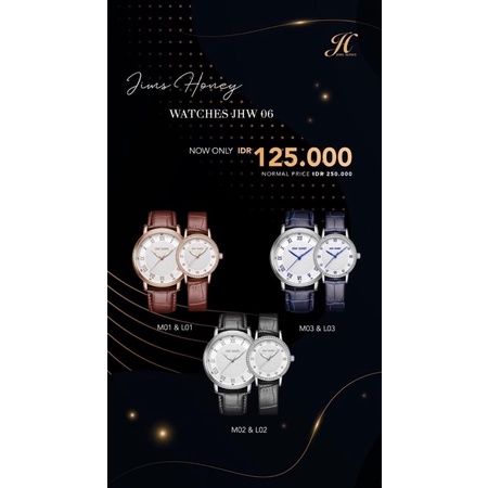 Jims Honey jam tangan couple JHW 06