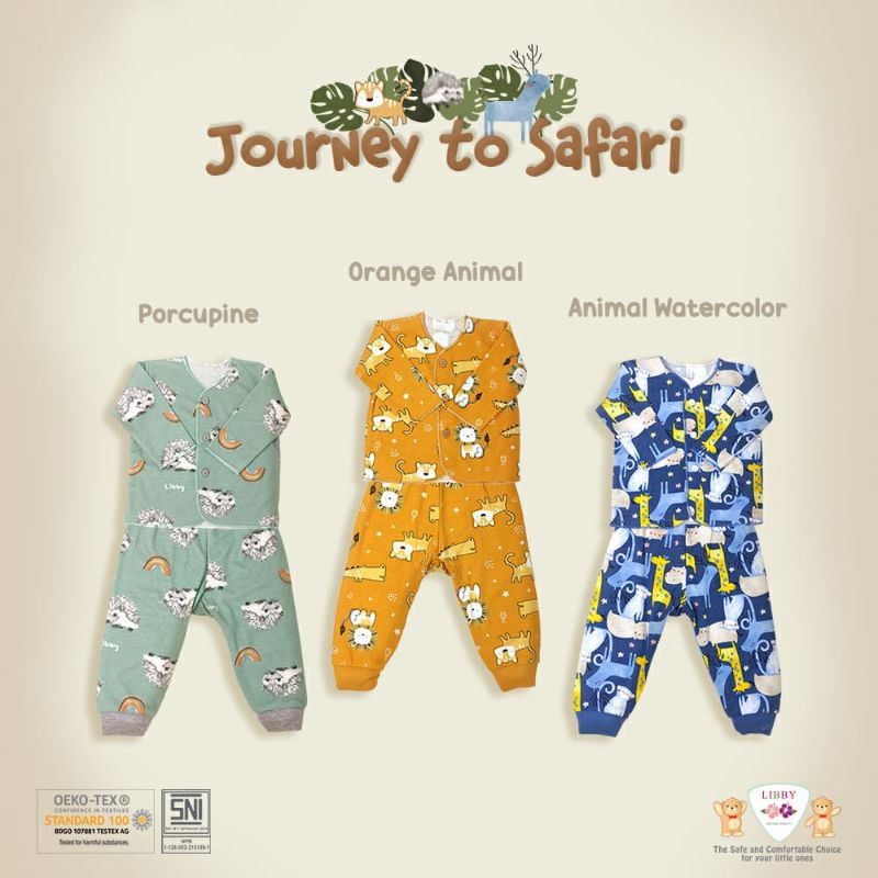 LIBBY Setelan Baju Bayi Baru Lahir Bahan Katun SNI Halus Lembut Tebal Premium TOP Quality
