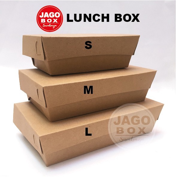 Lunch Box S - Kotak Makan Kraft Polos