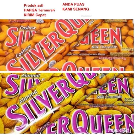 

[PRODUK 6FLGY] SILVERQUEEN CASHEW / ALMOND 58G yg besar 0CJ