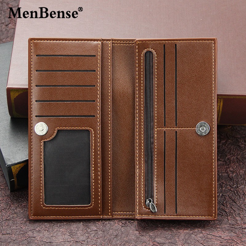 DOMPET PANJANG TEBAL PRIA BAHAN SEMI KULIT KUALITAS TINGGI ORIGINAL MENBENSE 999-14 WALLET PURSE