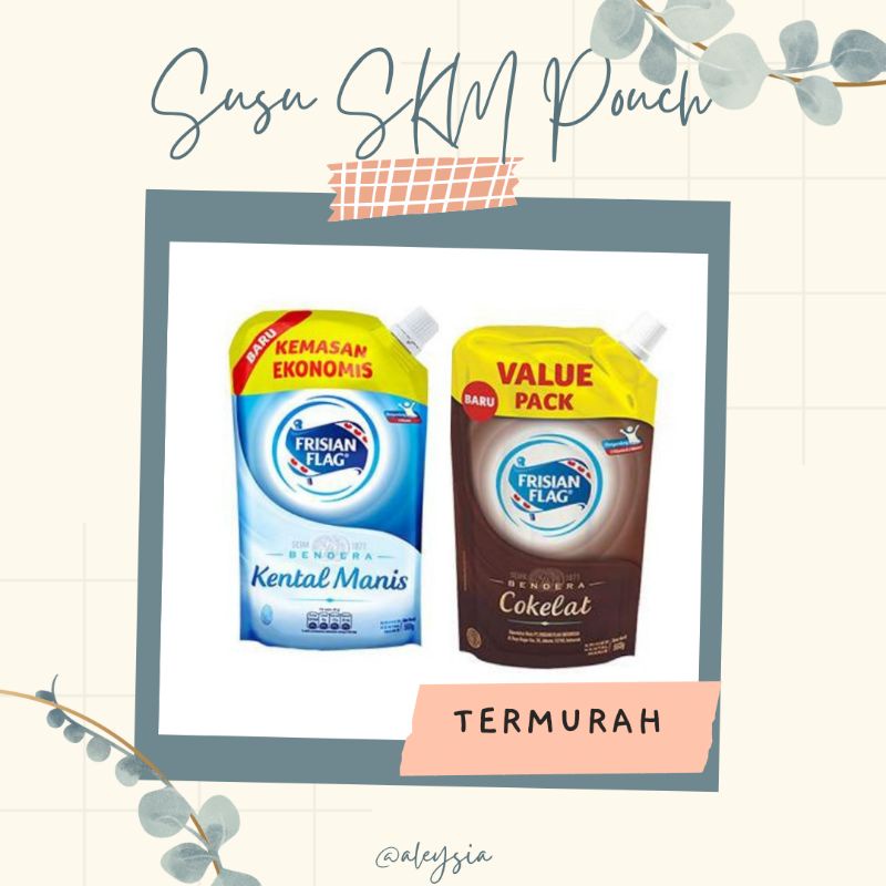 

SUSU FRISIAN FLAG BENDERA KENTAL MANIS PUTIH COKLAT POUCH 560 gr