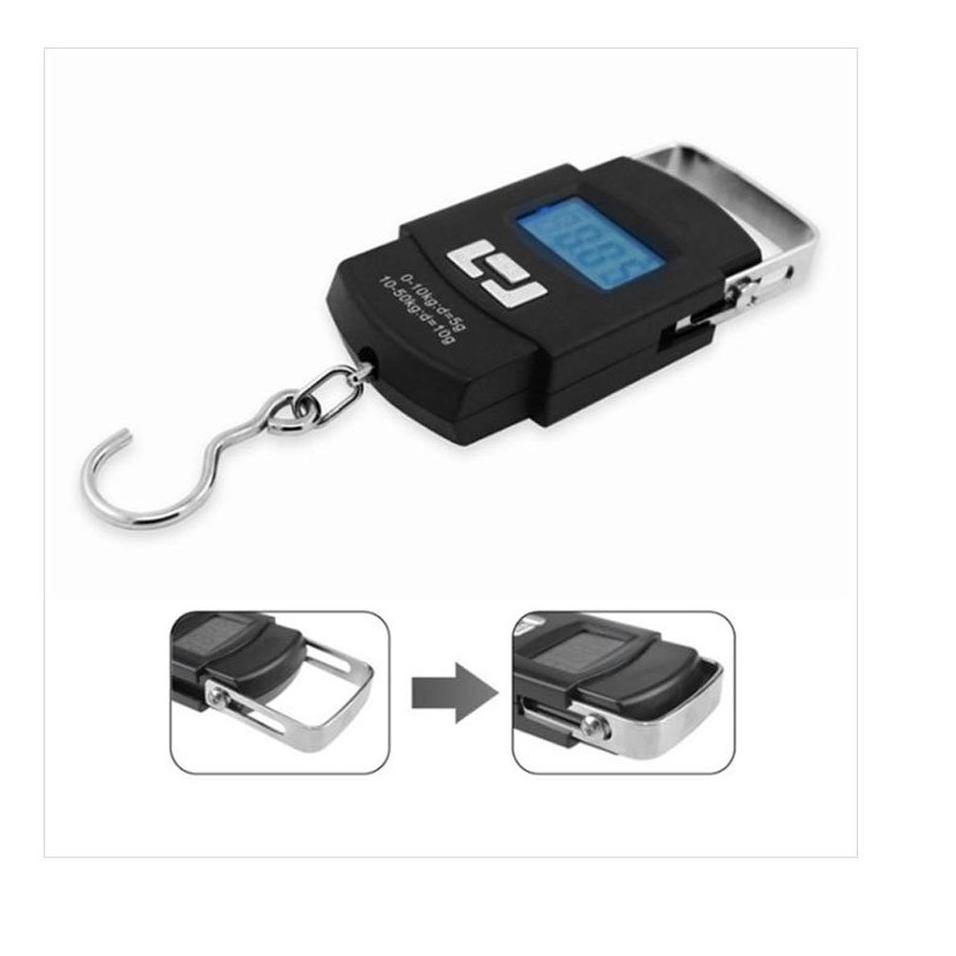 Ready Stock IP0AC Timbangan Gantung Weiheng WH-A08 50kg Ikan Barang Toko Murah Bagus 50 Kg Dapur LED