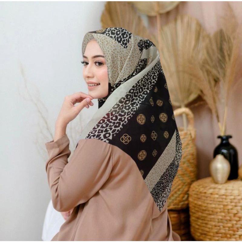 DISKON !! Hijab Segiempat Voal Motif Noorina Series / Jilbab Voal Segi Empat Motif / Kerudung Segiempat Motif / Kerudung Segi Empat