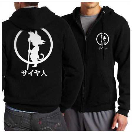 Terkini// Jaket Anime Jepang Fleece Zipper DRAGONBALL Keren Big Size Jumbo Ukuran XXL XXXL XXXXL XXX