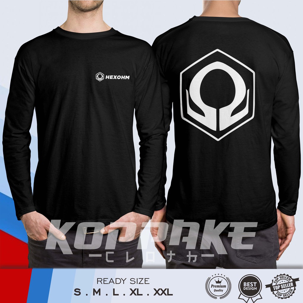 Kaos Vape Hexohm Logo v2 Lengan Panjang Baju Distro