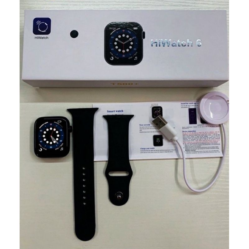 SMARTWATCH T500 PLUS LAYAR SENTUH SERI 6 HIWATCH BLUETOOTH