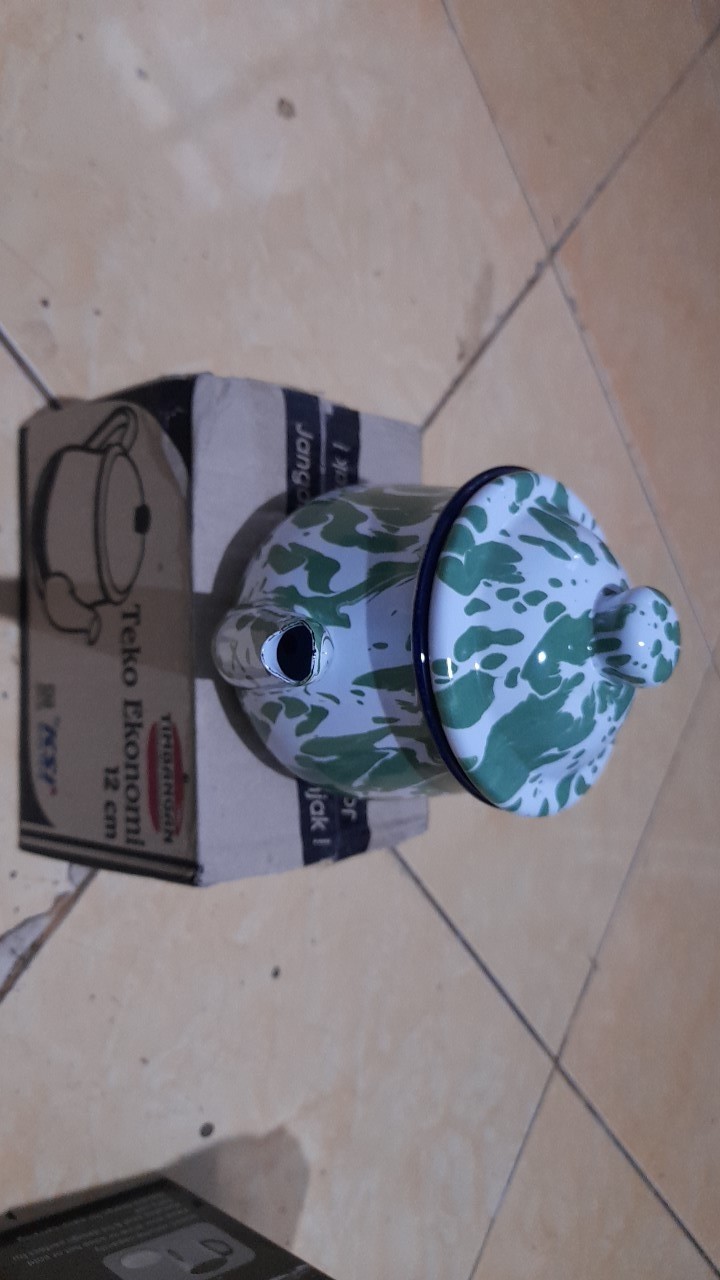 Teko Ceret Poci Jadul Army Vintage / Teko Unik Cebol - Food Grade