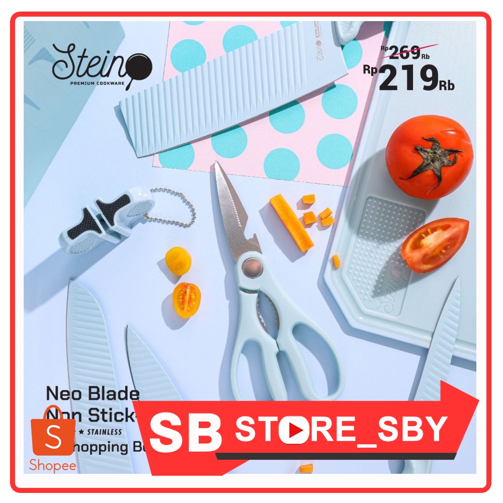 Stein Steincookware Pisau Diamond Knives Set 6 in 1 P/ STEINCOOKWARE Neo Blade (PISAU SET +TALENAN)