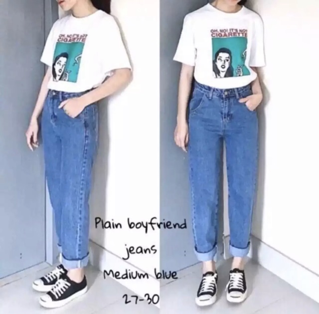 TR - PLAIN BOYFRIEND / BOYFRIEND SNOW 27-40 / CELANA JEANS BOYFRIEND