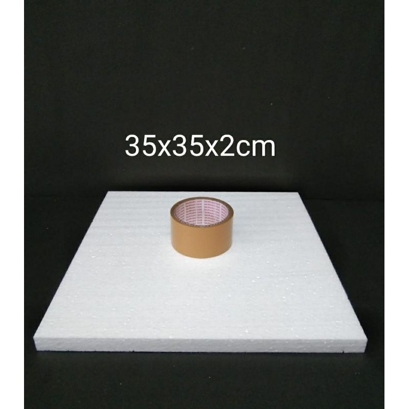 35x35x2cm Dummy Cake Styrofoam Gabus Kue Kotak