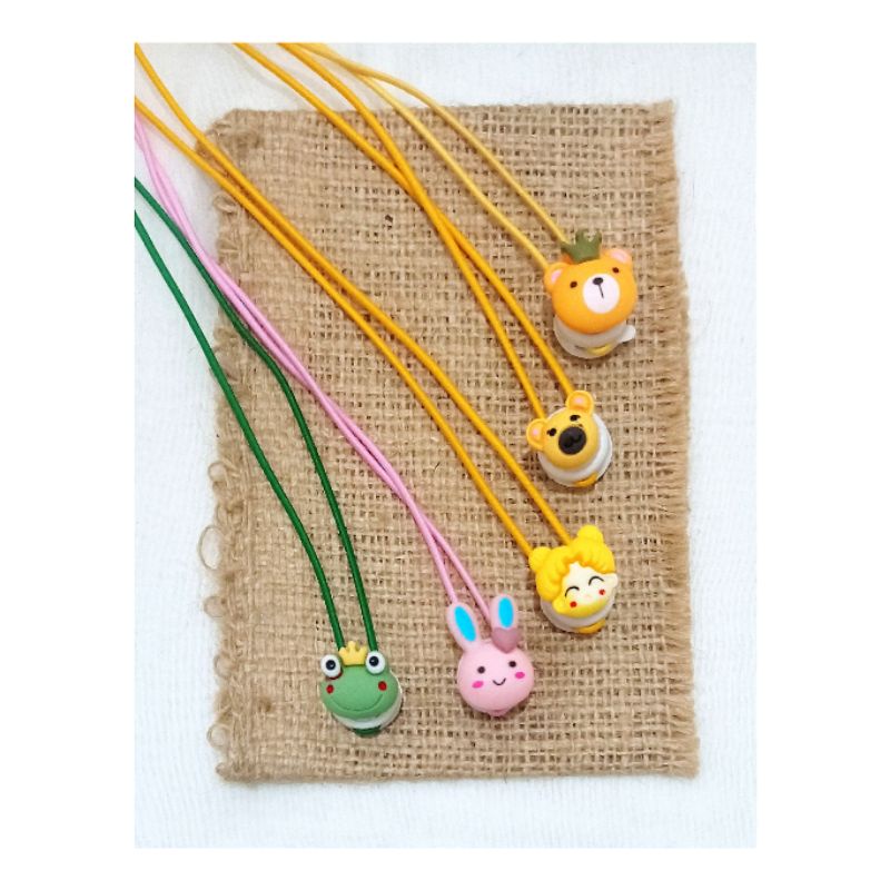 Strap masker Karakter anak / Strap masker anak/ kalung masker / Strap masker 2 in 1