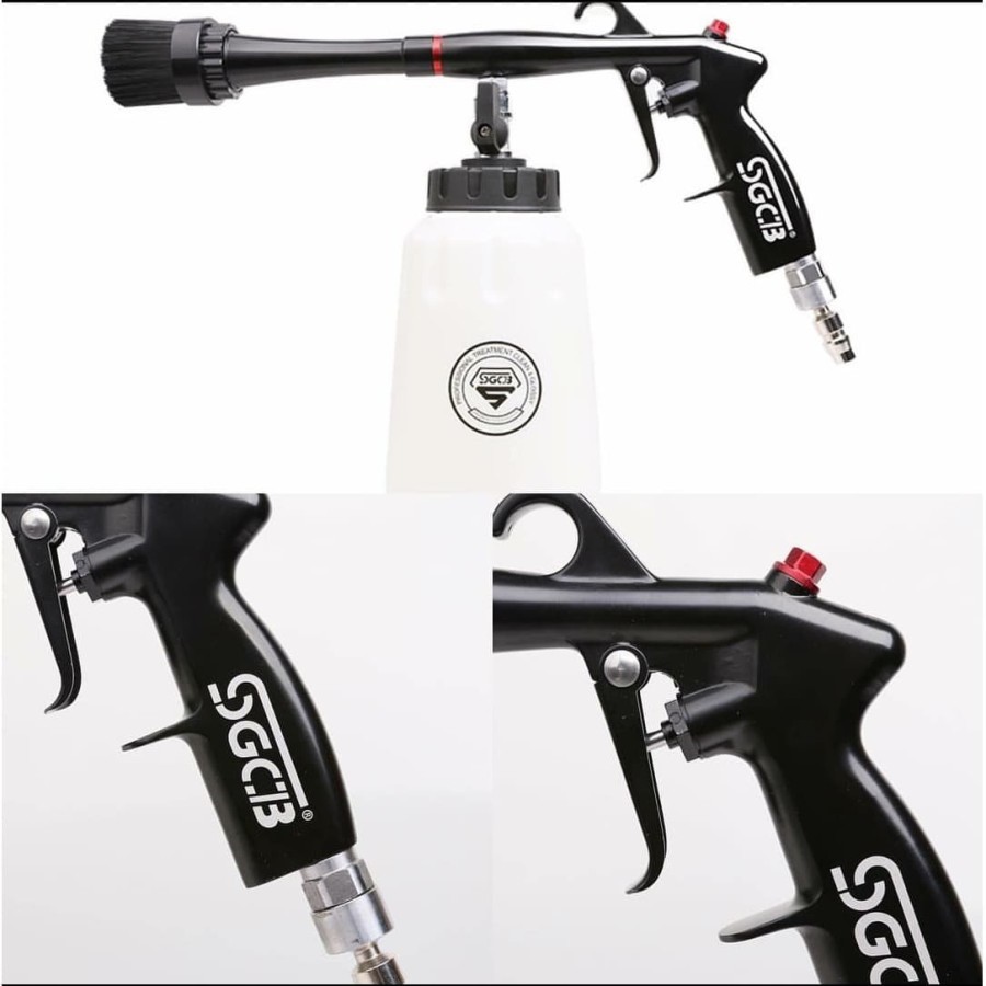 SGCB Tornador Car Cleaning Gun with Brush Pembersih Terbaik Interior MURAH