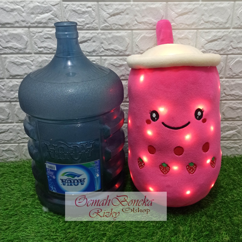 Boneka Boba Bubble Milk Tea Brown Sugar Ukuran XL