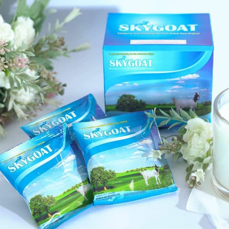 

Skygoat Kemasan Sachet 20gr - Susu Kambing Etawa Bubuk Full Cream