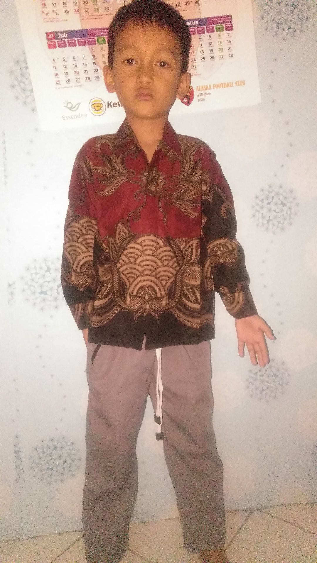 Kemeja Baju Distro Batik Anak Laki Laki Cowok Balita Paud Tk Sd Usia 2-10 Tahun Modern Premium Murah