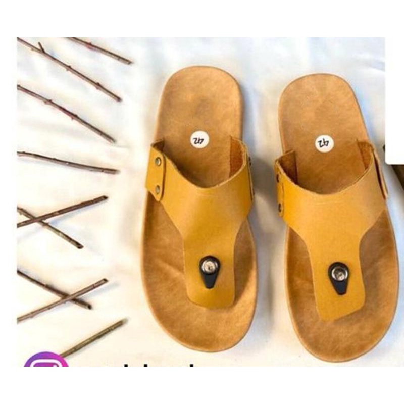 sandal pria kulit garut