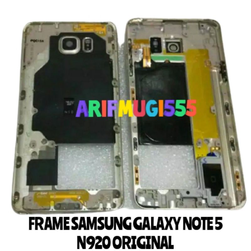 FRAME LCD TULANG LCD DUDUKAN LCD TATAKAN LCD BAZZEL SAMSUNG GALAXY NOTE 5 N920 ORIGINAL