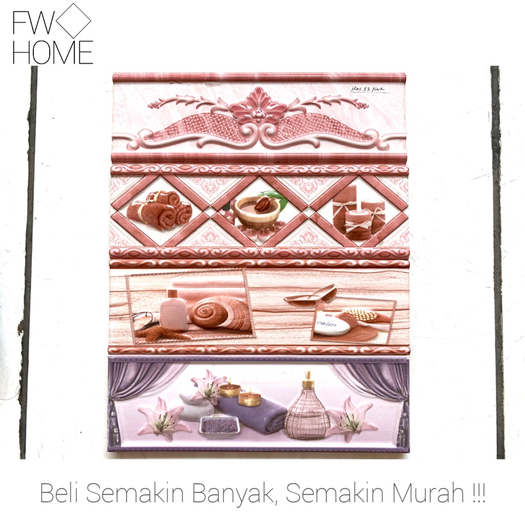 Lis Keramik Dinding Timbul Ukuran 8x25 cm Import 7