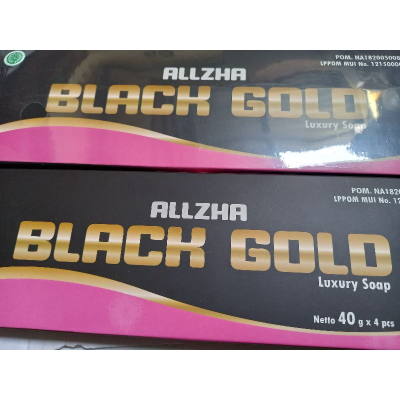 Sabun ALLZHA Black Gold Luxury Soap 1 Pcs - Sabun Perawatan Wajah - Sarang Walet