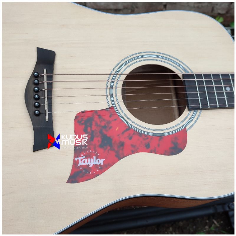pickguard gitar akustik beskemer model taylor motif red tortoise