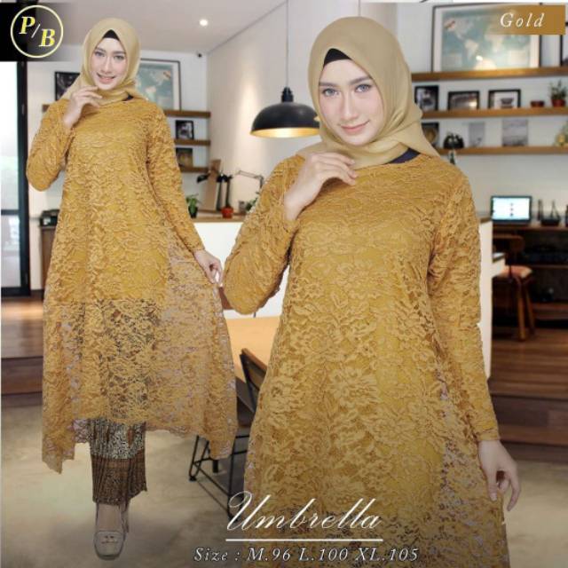 PB&gt; Real picture kebaya payung/umbrella / terlaris kebaya / fashion wanita / kebaya brukat MODERN