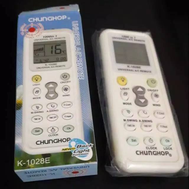 REMOTE MULTI AC CHUNGHOP 1028 UNTUK SEMUA MERK AC