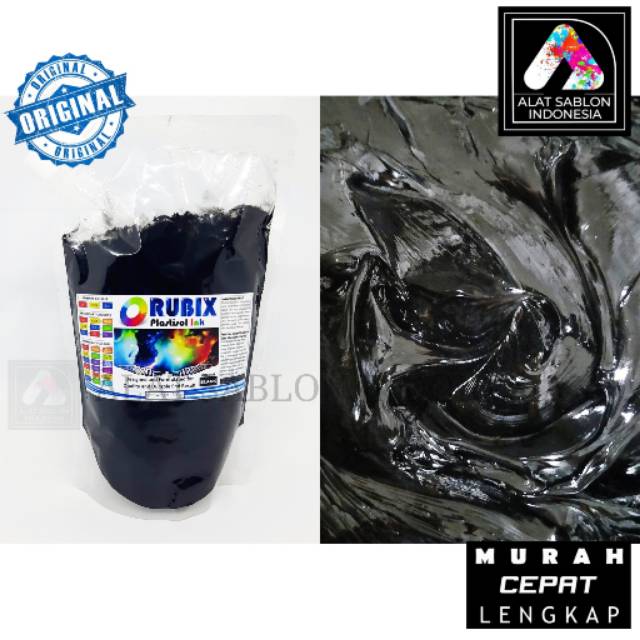 

TINTA SABLON PLASTISOL RUBIX HITAM BLACK 200GR