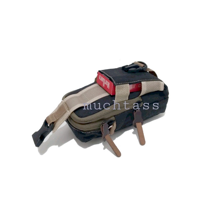 Tas Hp Tactical Bahan Kanvas Tas Hp 7 inchi Slingbag Tas Kanvas Tas Selempang Pria