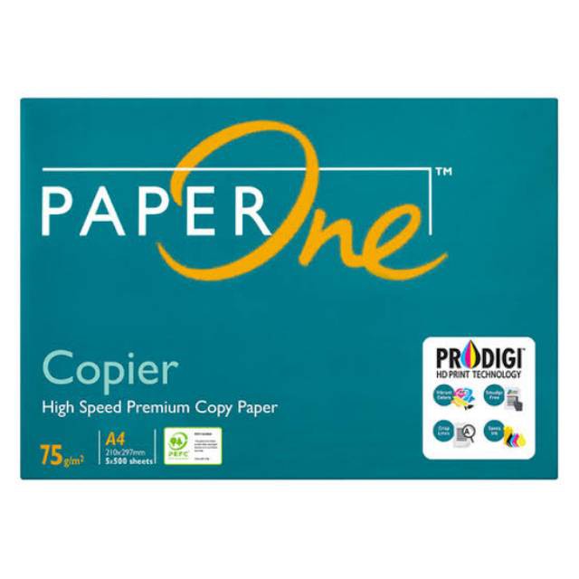 KERTAS A4 75gr PAPER ONE Kertas HVS Paperone Original Prodigi Grosir Kertas Fotocopy Murah