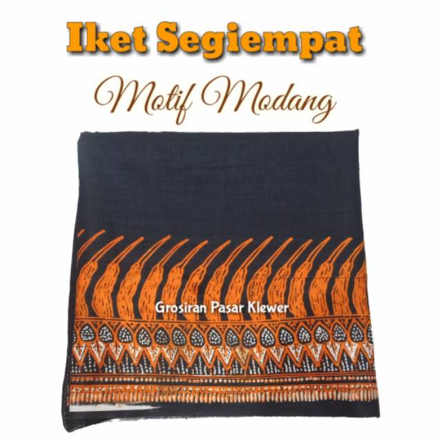 Iket Kepala Batik / Iket kepala Jawa / Iket Blangkon Segiempat Motif Modang