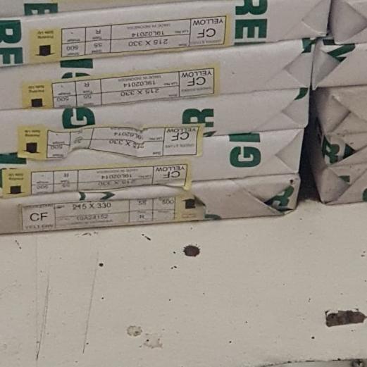 

➺ Kertas NCR Bottom Merah/Kuning/Hijau/Biru/Putih ukuran F4/Folio/A4 ™