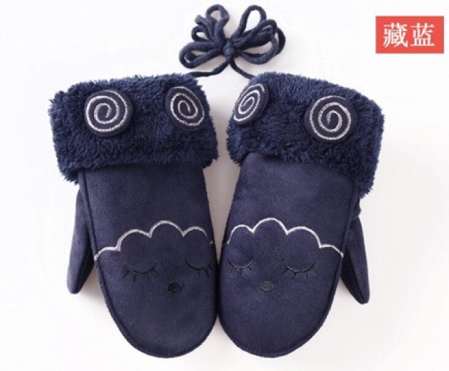 IMPORT MOLLAD Glove Kids Mitten Sheep Sarung Tangan Anak Rajut Wool Kulit Winter Glove Leaf mitten Sheep