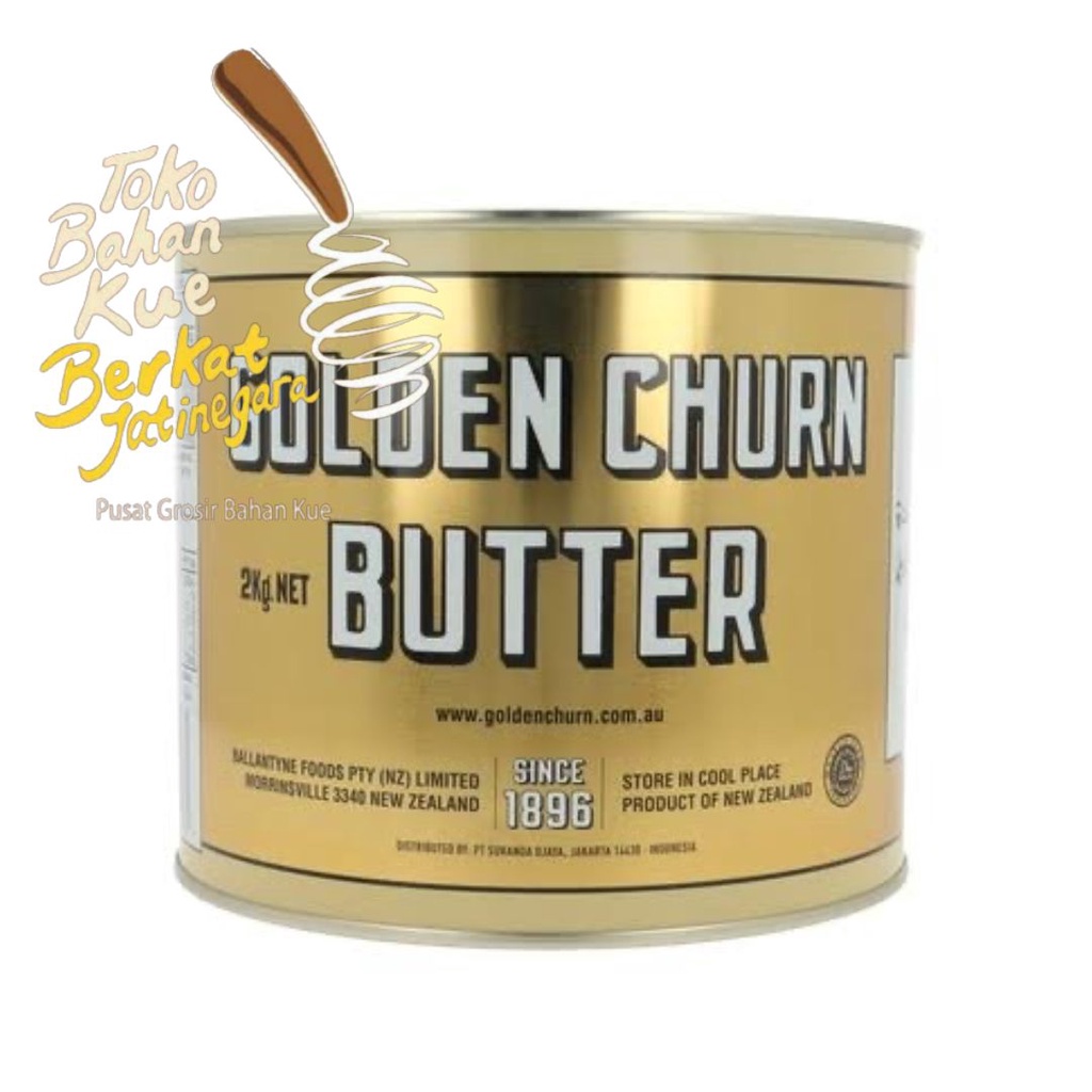 

BUTTER GOLDEN CHURN 2 KG PURE CREAMERY / MENTEGA GENTONG ( SALTED )