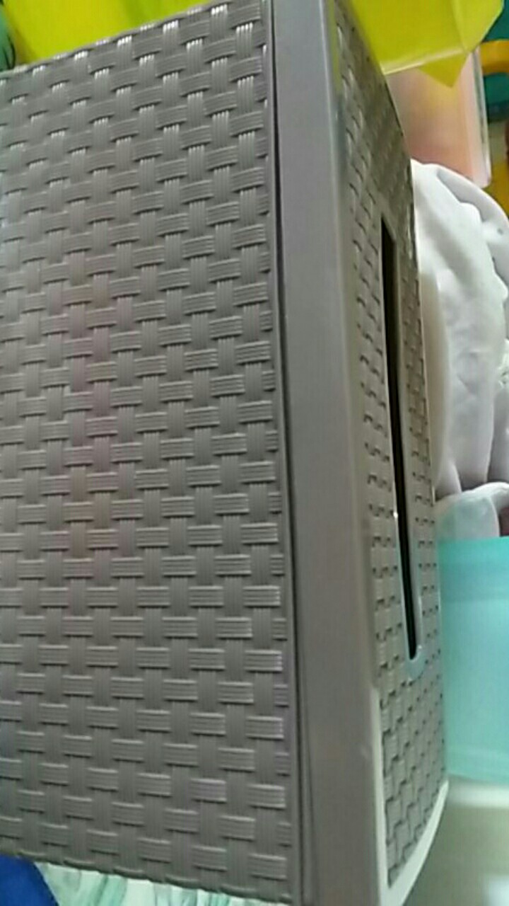 Tempat Tissue Uk L - Lion Star Kotak Tisu Motif Anyam - Rato Tissue - Biru