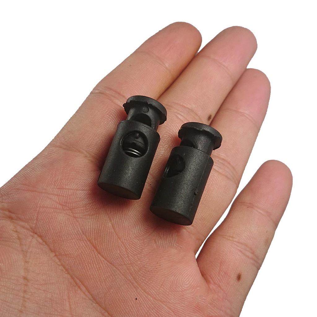 STOPPER BOTOL LUBANG SATU PER 100 PCS WARNA HITAM DOFF