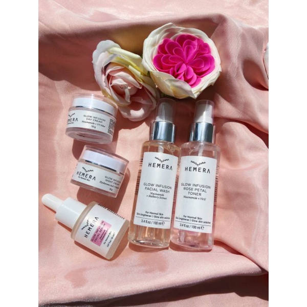 HEMERA Glow Infusion Exclusive 5 in 1 | Glow Skin | Skincare BPOM | Paket Skincare Korea