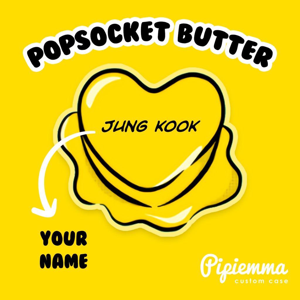 Popsocket BTS Butter Griptok Popstand Custom Nama Akrilik