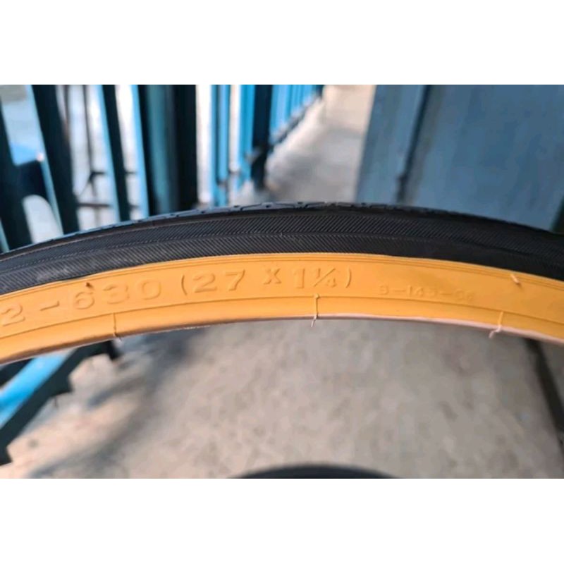 Ban luar sepeda balap jadul lama classic roadbike size ukuran 27 x 1 1-4 satu seper empat deli tire swallow