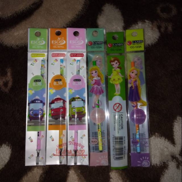 

Pulpen/Pena Refill Gel Karakter