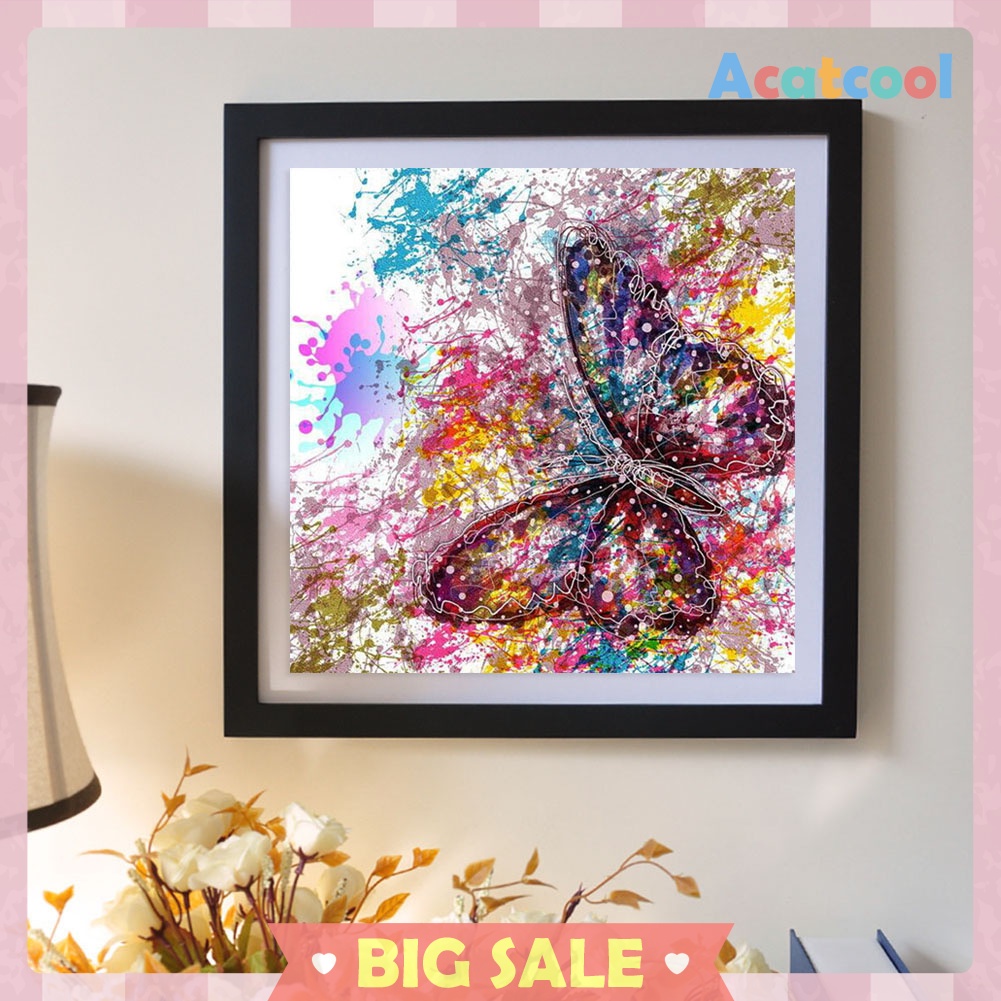 Butterfly 5D Full Drill Diamond Painting Embroidery DIY Cross Stitch Decor